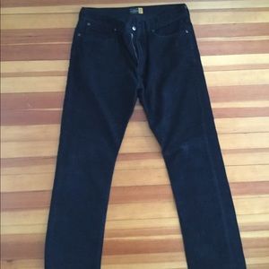 J. Crew Men’s Navy Cord Pants 34x32 Slim Straight